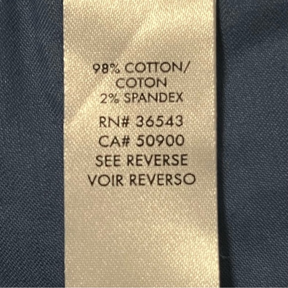 Calvin Klein Men's Sateen Casual Pants Nocturnal‎ Blue 34x31.5” Cotton Office - Picture 9 of 11